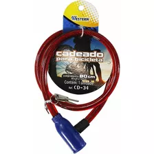 Acessório Para Bicicleta Cadeado 80cm Flex Sortido