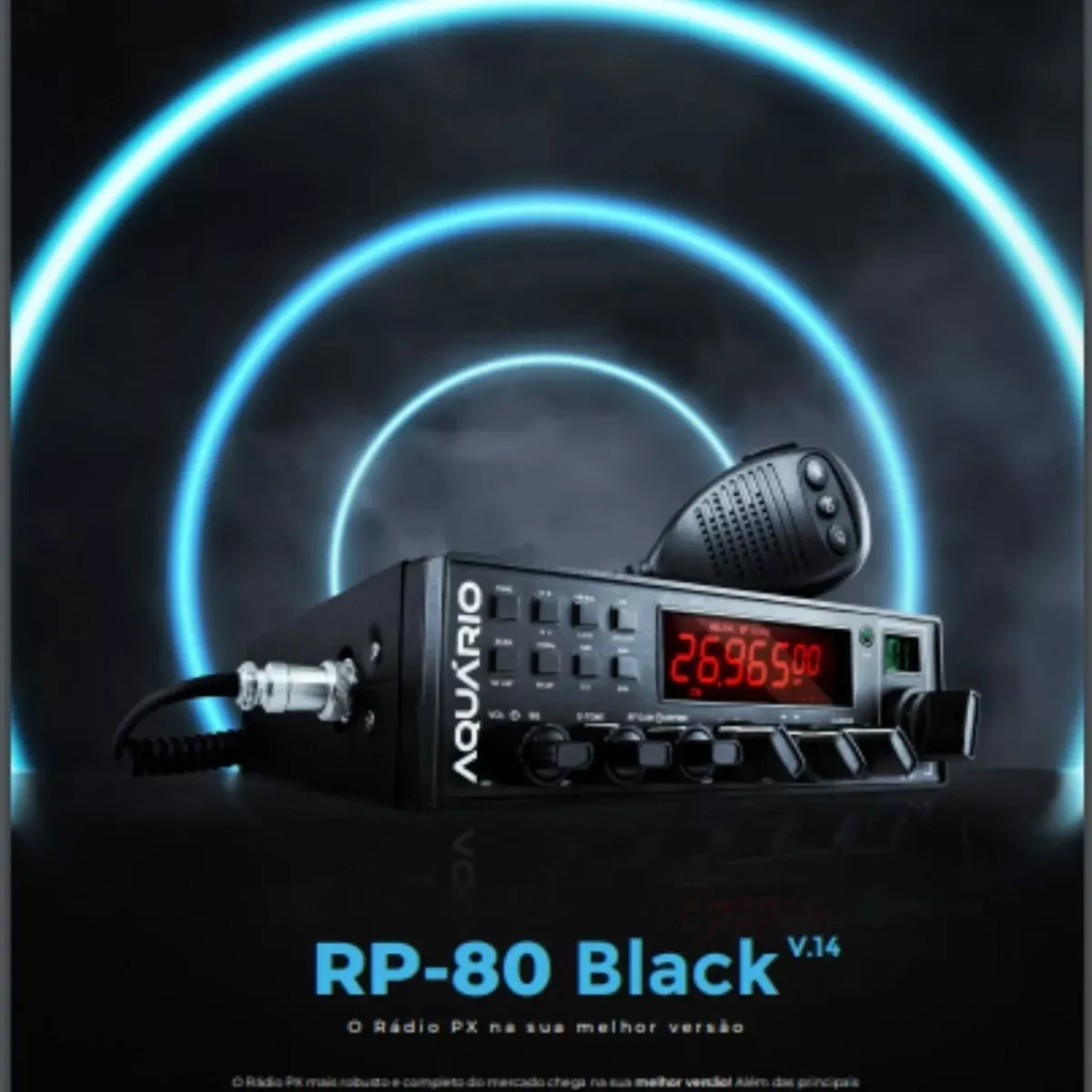 Rádio Px Aquário Rp80 Homologado Pela Anatel Envio Imediato
