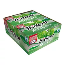 Goma De Mascar Trident Chicle Xtra Care Yerbabuena 12 Piezas