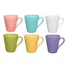 Taza Jarro Jarrito Mug Oxford Dallas C/ Asa 280 Cc Colores