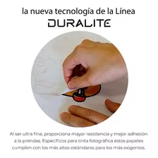 Transfer Duralite Para Prendas Oscuras A4 10h + Teflonado Color Blanco