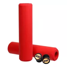 Puños Esi Grips Chunky Bici Mtb Xc Enduro Downhill Bmx Color Rojo