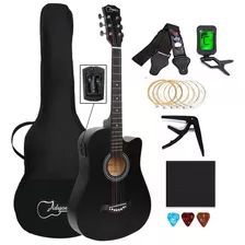 Guitarra Jidyous 6 Jgin38cbl Para Diestros Negra Tilo