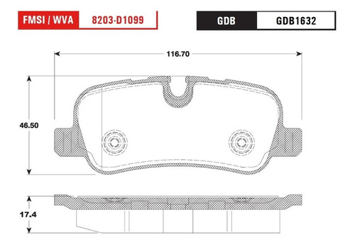 Balata Trasera Land Rover Lr3 2005-2009 Foto 2