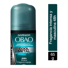 Desodorante Hombre Roll On Obao Cool Metal Garnier 65 G Fragancia Neutral