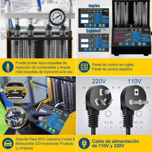 Laboratorio De Inyectores Y Tina Ultrasonica 110/220v Autool Foto 4