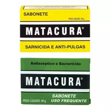 Kit Sabonetes Matacura Antipulgas 80g + Antisséptico 90g