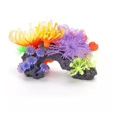 Acuario Coral Artificial Vivid Coral Suave Ornamento Simulat