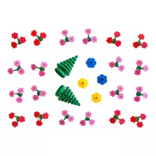 Pack Flores Y Pinos Para Jardín Lego Originales