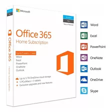 Licencia Office 365hogar Pc Mac Nueva/renovacion 5 Usuarios