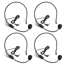 4 Piezas De Micrófono Para Auriculares, Brazo Flexible...