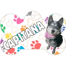 Placa Mascotas Personalizada Con Foto - Perros Gatos