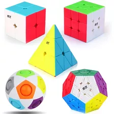 Speed Cube Set, Speed Cube Bundle De 2x2 3x3 Megaminx P...