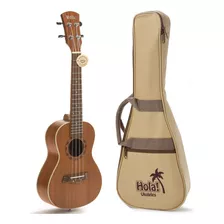 Paquete De Ukelele Tenor, Serie Deluxe De Hola! Music Mode. Color Mahogany