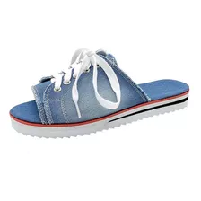 Zapatillas De Verano Con Punta Redonda Para Mujer, A La Moda