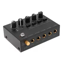 Mini Mixer Misturador De Audio Som 4 Canais Entrada P10 5vdc
