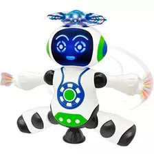 Robô Infantil Dançante Boneco C/ Som E Luz Brinquedo Criança