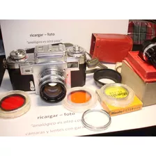 Zeiss Contax Iiia Sonar 50/1,5 Red Dial Sinuso Mint No Envio