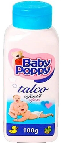 Talco Infantil Baby Poppy Em Frasco 100 G
