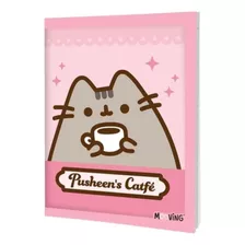 Cuaderno Mooving Pusheen 16x21 Tapa Blanda Abrochado 48 Hjs.