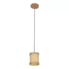 Lustre Pendente Straw Mini Palha Natural Muller Cor Marrom 110v/220v