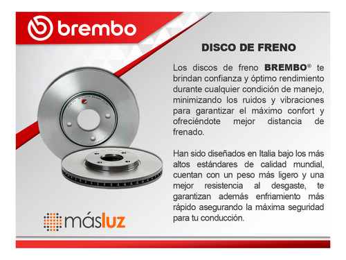 Juego 2 Discos Ventilados Delanteros March 12/20 Brembo Foto 4