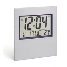 Relógio De Mesa E Parede Digital Quadrado Data Temperatura