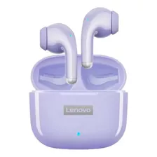 Audifonos Bluetooth Lenovo Lp40 Pro Morado Color Violeta Color De La Luz Blanco