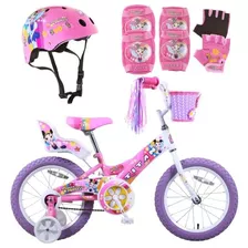 Bicicleta Bmx Girl's Flower Princess Para Niñas Con Ruedas 