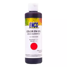 Color Gel Rojo Rojo 250 Grs. Enco 1216-250