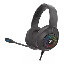 Audifono Gamer Fantech Bitz Mh87 Black Rgb - Revogames Color Negro