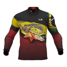 Camiseta Presa Viva Pesca Camisa Proteção Uv Tucunaré Açu 03