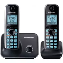 Teléfono Inalámbrico 2 Auriculares Kx-tg4112meb Color Negro