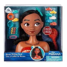 Moana Cabeza Muñeca Para Peinar 21 Pzas Disney Store 