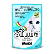 Alimento Para Gato -pouche Simba Con Trucha Y Pescado 100 Gr