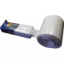 10xmts Tubo Termo Retrátil Branco Pvc 78mm Chato / Diam 49mm