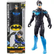 Boneco Nigthwing Dc Batman Missions Mattel 30cm Articulado.