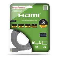 Cabo Hdmi 3 Metros 2.0 4k 3d Uhd Hdr