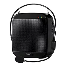 Amplificador De Voz Portátil Con Micrófono,color Negro.