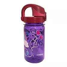 Botella Otf Para Niños Nalgene, Púrpura Con Tapa De Remolach