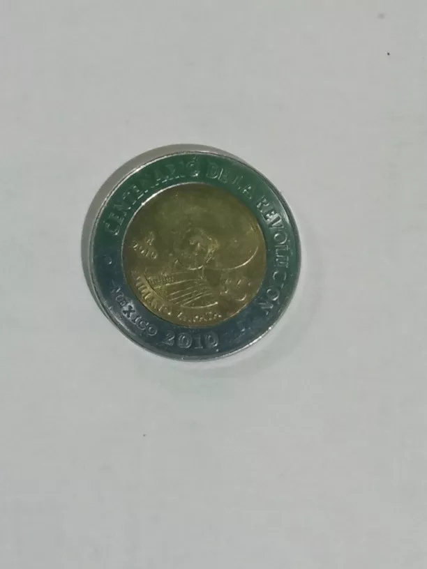 Moneda $5.00 Pesos Emiliano Zapata Año 2010