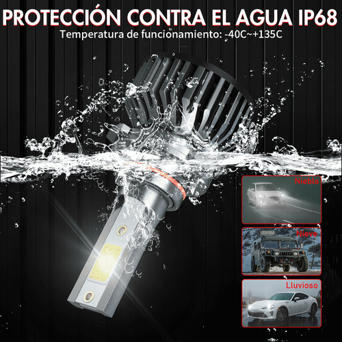 12000lm Faro Led Luz Alta Y Baja Para Cadillac Ats 2013-2019 Foto 2