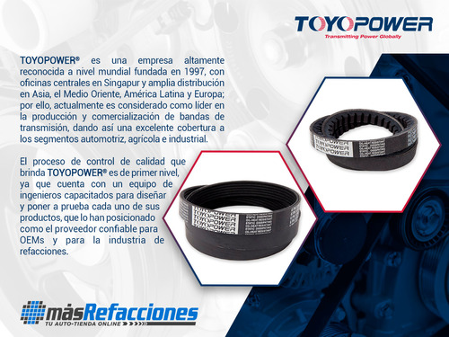 Banda Poly-v Volvo S60 L5 2.4l De 2001 A 2004 Toyopower Foto 5