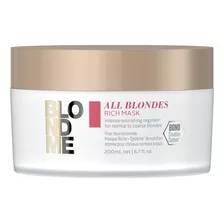 Schwarzkopf Professional Blondme Máscara Rich Mask Nutrición Rubios Cabello 200ml