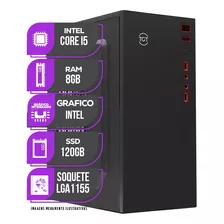 Pc Cpu, Intel Core I5, 8gb De Memória Ram, Ssd 120gb