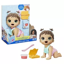 Muñeca Hasbro Baby Alive Hora De Comer Con Cabello Castaño