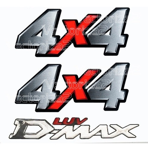 Kit Calcomanias 4x4 + Emblema Luv Dmax + Obsequio 4wd
