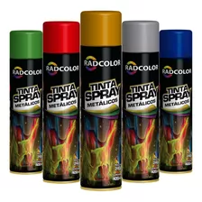 Tinta Spray Cores Luminosas Ou Metálicas Cx 6 Un Uso Geral