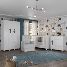 Quarto Bebê C/colchão E Poltrona Pimpolho Multimóveis Mp4097