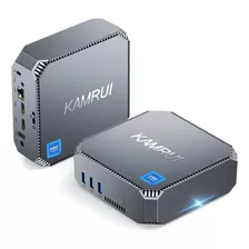 Mini Pc Kamrui Ak2plus Con Windows Windows 11 Pro, Intel Alder Lake-n100, Placa Gráfica Intel Uhd Graphics, Memoria Ram De 16gb Y Capacidad De Almacenamiento De 512gb - 12v Color Gris